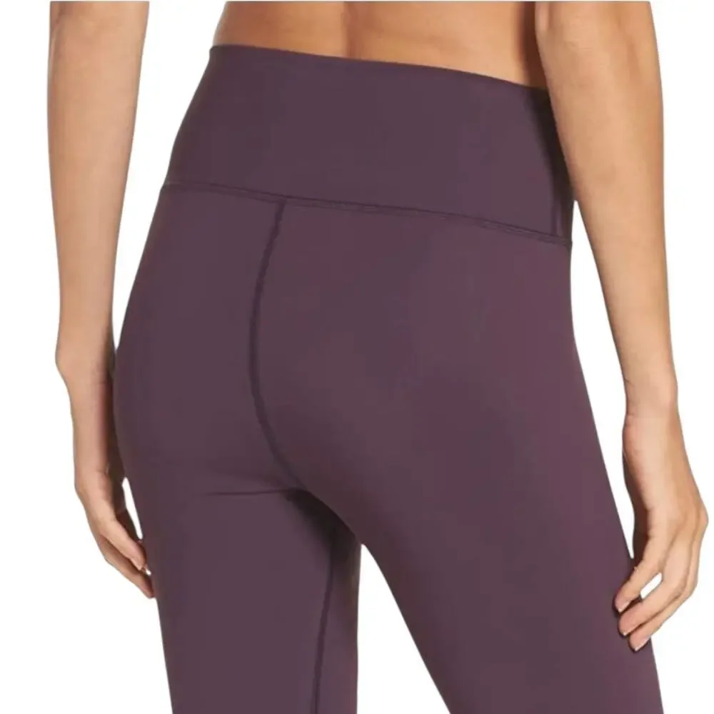 NEW Alo Yoga High-Waist Ripped Leggings Purple Workout Gym Lounge‎ Pants Size SM